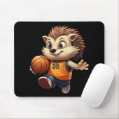 Basketball-Igel 1 Mousepad (Mit Mouse)