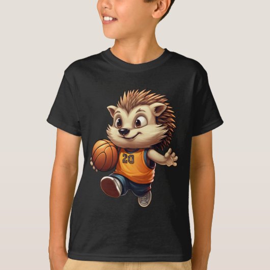 Basketball-Igel 1 T-Shirt (Vorderseite)