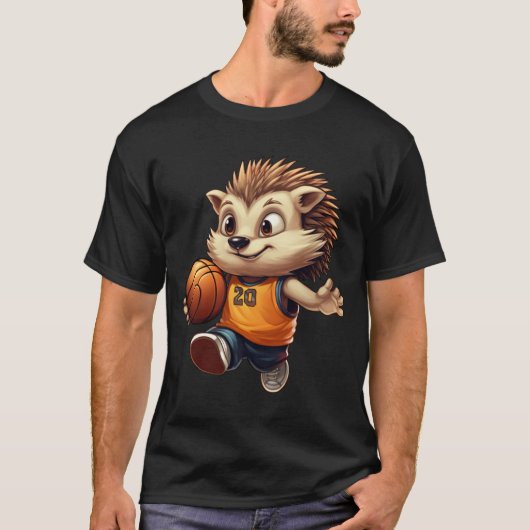 Basketball-Igel 1 T-Shirt (Vorderseite)