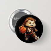 Basketball-Igel Button (Vorne & Hinten)