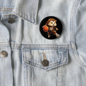 Basketball-Igel Button (Beispiel)