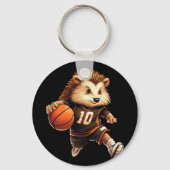 Basketball-Igel Schlüsselanhänger (Vorderseite)