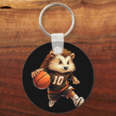 Basketball-Igel Schlüsselanhänger (Vorderseite)