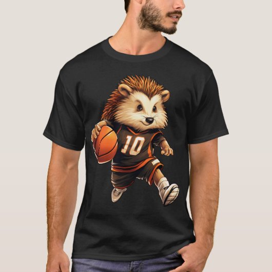 Basketball Igel T-Shirt (Vorderseite)
