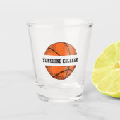 Basketball Ihr Lieblingsteam Schnapsglas (Vorderseite)