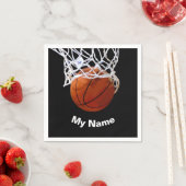 Basketball Ihr Name Benutzerdefiniert Serviette (Beispiel)