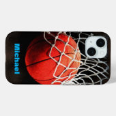Basketball Ihr Name Case-Mate iPhone Hülle (Rückseite (Horizontal))