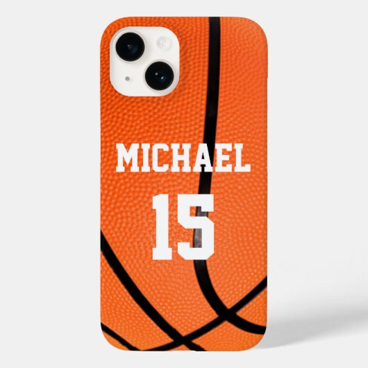 Basketball Ihr Name Case-Mate iPhone Hülle (Rückseite)