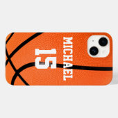 Basketball Ihr Name Case-Mate iPhone Hülle (Rückseite (Horizontal))