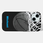 Basketball Ihr Name Case-Mate iPhone Hülle (Rückseite (Horizontal))