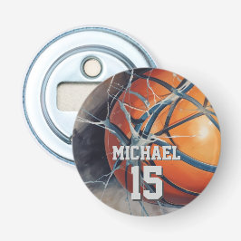 Basketball Ihr Name Flaschenöffner