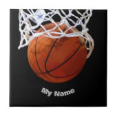 Basketball Ihr Name Fliese (Vorderseite)