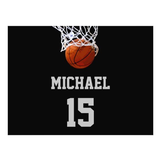 Basketball Ihr Name Fotodruck (Vorne)