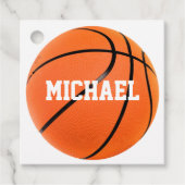 Basketball Ihr Name Geschenkanhänger (Vorderseite)