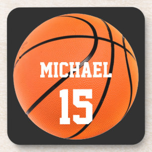 Basketball Ihr Name Getränkeuntersetzer