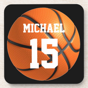 Basketball Ihr Name Getränkeuntersetzer