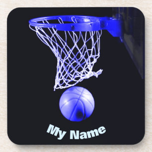Basketball Ihr Name Getränkeuntersetzer