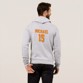 Basketball Ihr Name Hoodie (Schwarz voll)
