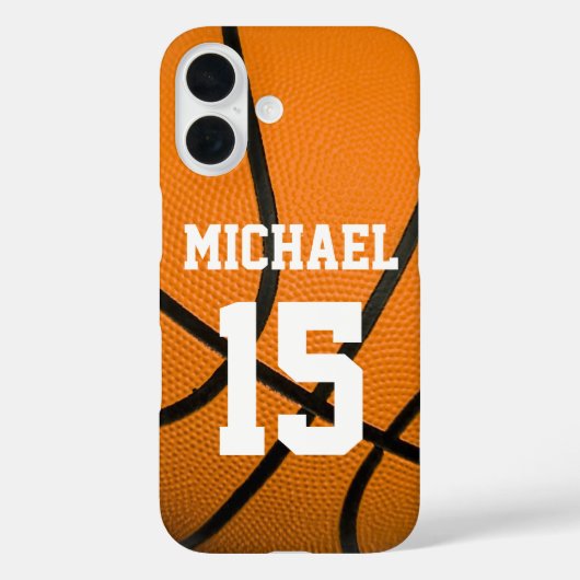 Basketball Ihr Name individuell einstellbar Case-Mate iPhone Hülle (Rückseite)