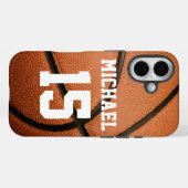 Basketball Ihr Name individuell einstellbar Case-Mate iPhone Hülle (Rückseite (Horizontal))