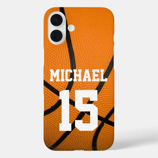 Basketball Ihr Name individuell einstellbar Case-Mate iPhone Hülle (Rückseite)