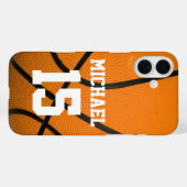 Basketball Ihr Name individuell einstellbar Case-Mate iPhone Hülle (Rückseite (Horizontal))