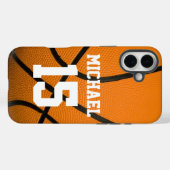 Basketball Ihr Name individuell einstellbar Case-Mate iPhone Hülle (Rückseite (Horizontal))