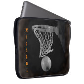 Basketball Ihr Name individuell einstellbar Laptopschutzhülle (Vorne Rechts)