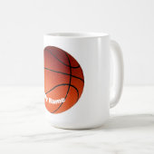 Basketball - Ihr Name ist individuell Kaffeetasse (VorderseiteRechts)