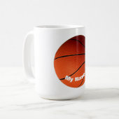 Basketball - Ihr Name ist individuell Kaffeetasse (Vorderseite Links)