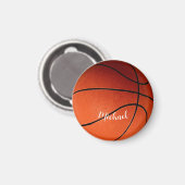 Basketball - Ihr Name ist individuell Magnet (Vorderseite/Rückseite)