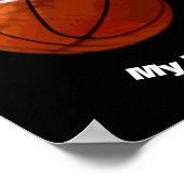 Basketball - Ihr Name ist individuell Poster (Ecke)
