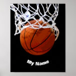 Basketball - Ihr Name ist individuell Poster<br><div class="desc">Digitale Sporting Images and Artworks - Wir Liebe Basketball - American Popular Sports</div>