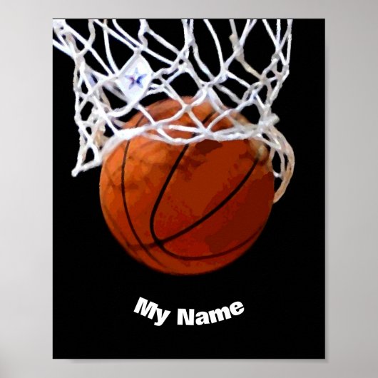 Basketball - Ihr Name ist individuell Poster (Vorne)