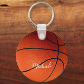 Basketball - Ihr Name ist individuell Schlüsselanhänger (Rückseite)