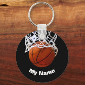 Basketball - Ihr Name ist individuell Schlüsselanhänger (Vorderseite)