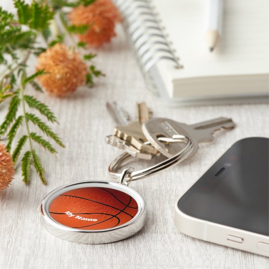 Basketball - Ihr Name ist individuell Schlüsselanhänger (Seite)