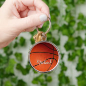 Basketball - Ihr Name ist individuell Schlüsselanhänger (Hand)