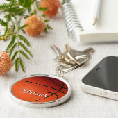 Basketball - Ihr Name ist individuell Schlüsselanhänger (Seite)