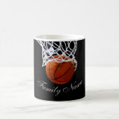 Basketball Ihr Name Kalligrafie-Skript Kaffeetasse (Mittel)