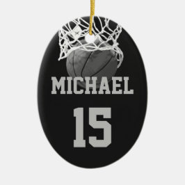 Basketball Ihr Name Keramik Ornament