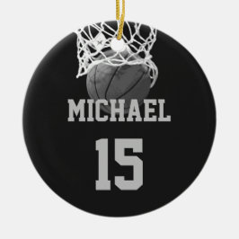 Basketball Ihr Name Keramik Ornament