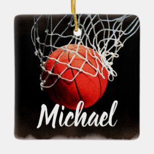 Basketball Ihr Name Keramikornament