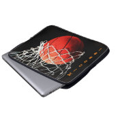 Basketball Ihr Name Laptopschutzhülle (Vorne Knopf)