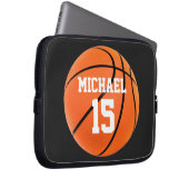 Basketball Ihr Name Laptopschutzhülle (Vorne Rechts)