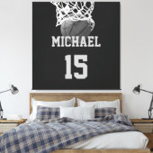 Basketball Ihr Name Leinwanddruck (Insitu (Schlafzimmer))