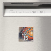 Basketball Ihr Name Magnet (In Situ (Geschirrspüler))