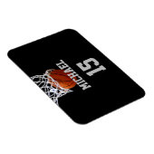 Basketball Ihr Name Magnet (Rechte Seite)
