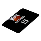 Basketball Ihr Name Magnet (Linke Seite)