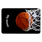 Basketball Ihr Name Magnet (Horizontal)